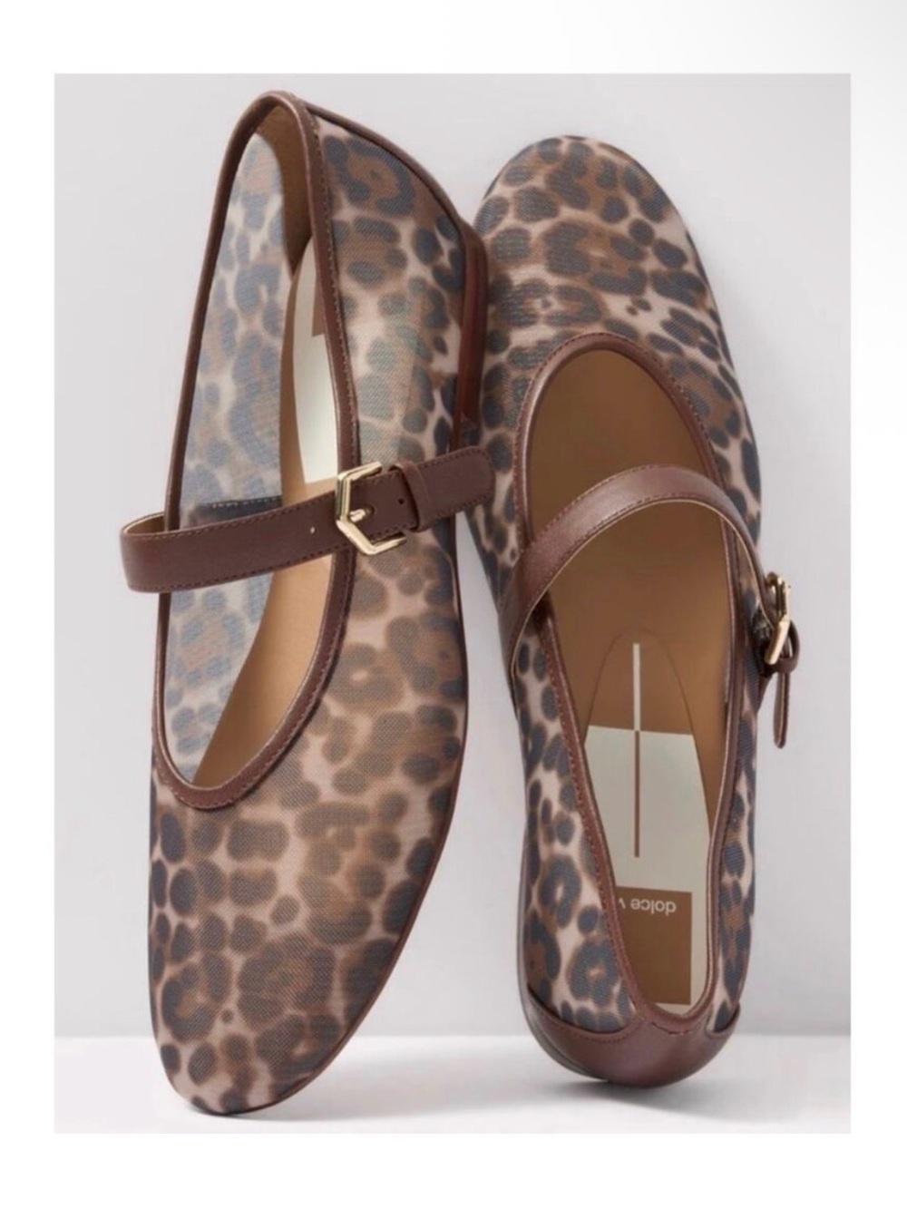 Dolce Vita Roslyn Mesh Mary Jane Ballet Flats NWOB
